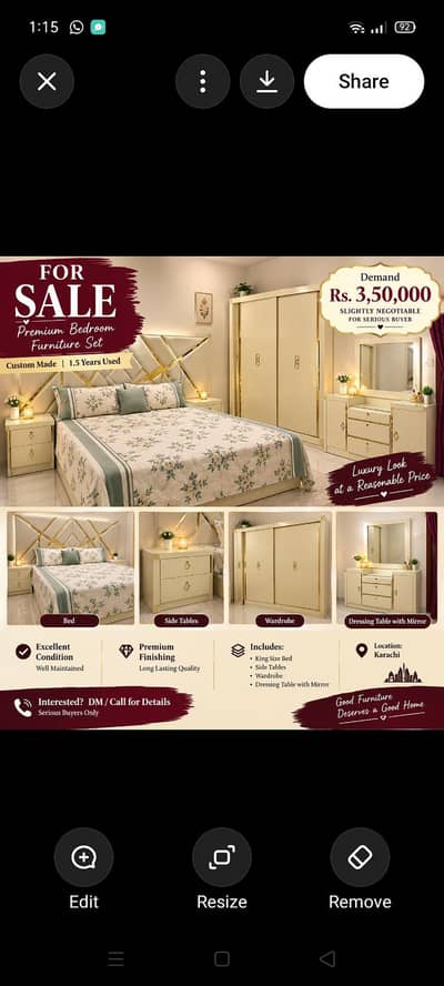bedroom set