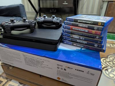 PS4 slim with games