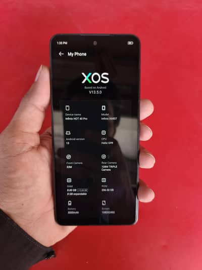 Infinix hot 40 pro 8+8 256 PTA Approve