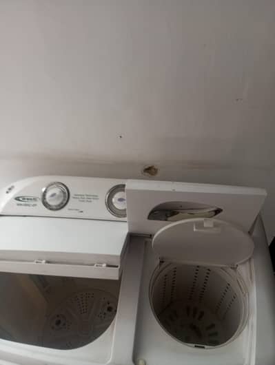 double tube washing machine and dryer