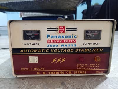 Panasonic Heavy Duty Automatic Voltage Stabilizer 3000 Watts