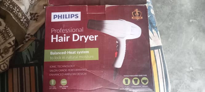 Philips Hair Dryer 2000W Ionic Technology