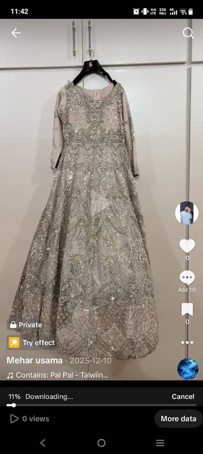 heavy bridal maxi worn once lahore