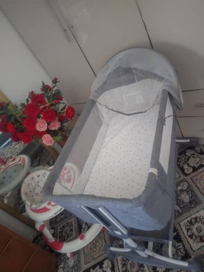 Baby Swing + Bed | Almost Brand New | Used Only 2 Times