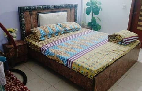 Urgent shifting-3 piece bedroom set-Bed+2side tables+3door cupboard