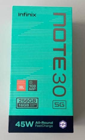 Infinix Note 30 box hai bohat achi condition hai