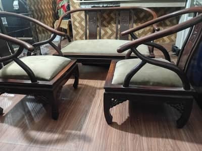 wooden sofa set