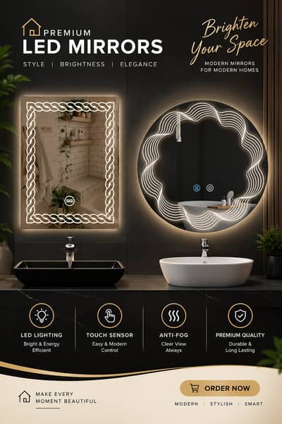 : Premium LED Mirrors — Brighten Your Space