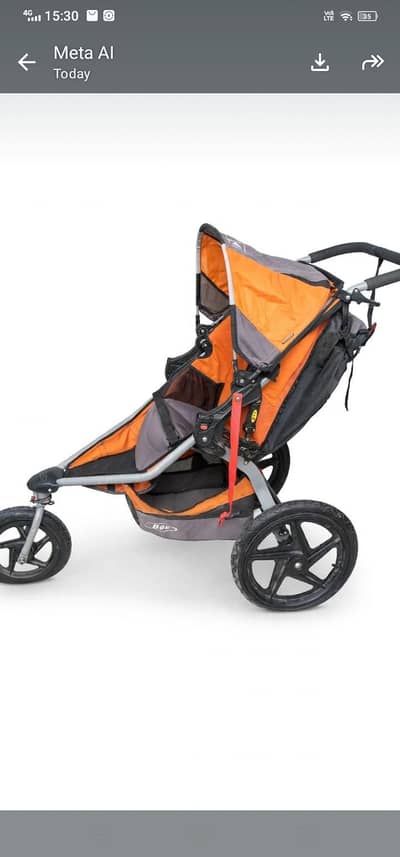 BOB stroller -Fold able 3 wheel