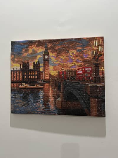 Diamond Art London Sunset Big Ben Crystal Painting Wall Decor
