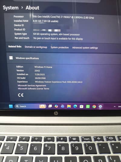 hp Probook 440 G8 Ci7 11th Generiation 8/256 official warranty model