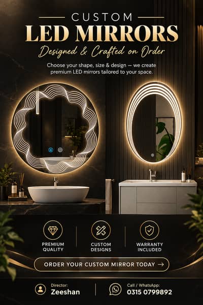 Custom / Mirrors — Designed to/ Reflect Your Style/