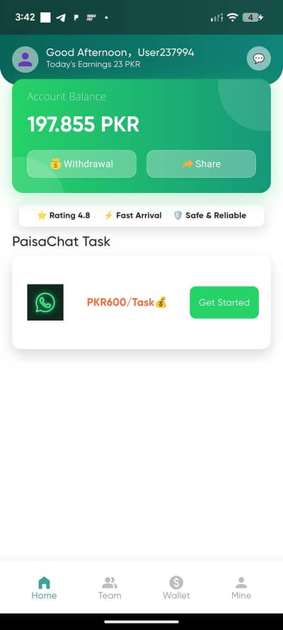Daily task complete, and get rewarded no investment