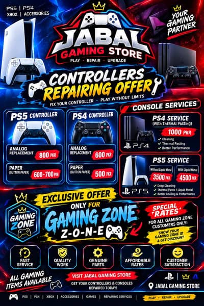 ps4 ps5 Xbox one s series S/X and repairing