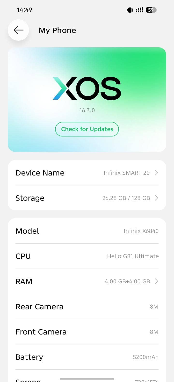 Infinix Smart 3