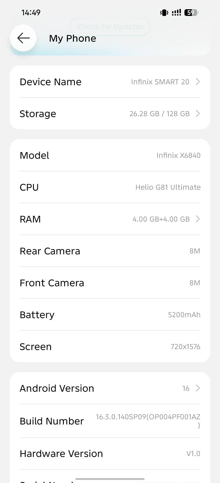 Infinix Smart 4
