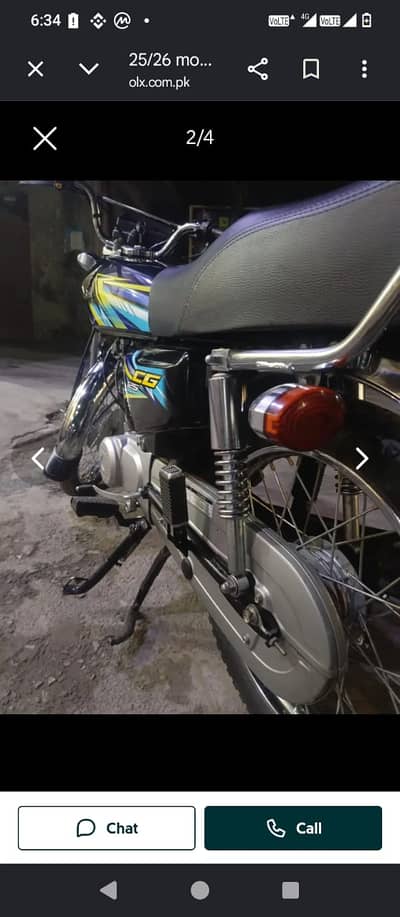 125 CG Honda 2026 model manufactured 2025
