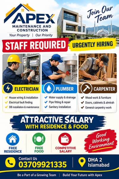 Need technicians all rounder