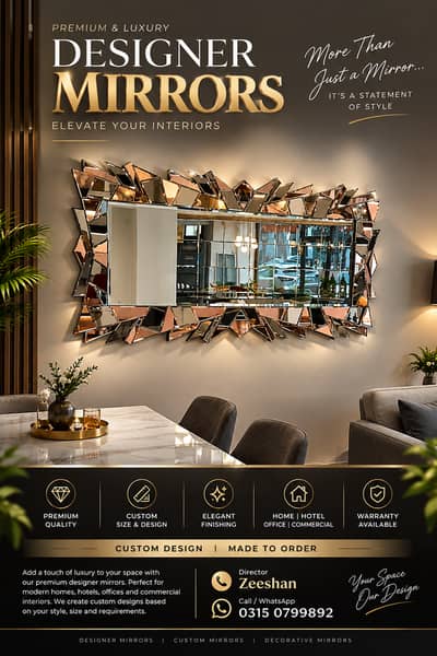 Premium Designer Mirrors | Custom Designs 