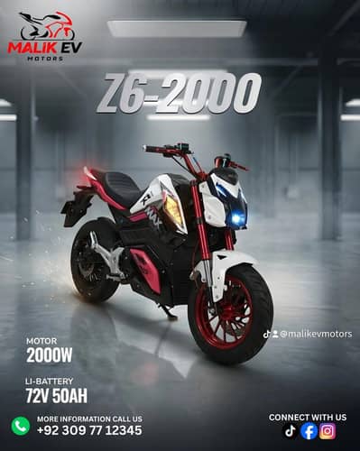 Zhongfa Z6 Electric Bike | Z6 EV Bike | Electric Motorcycle Lahore