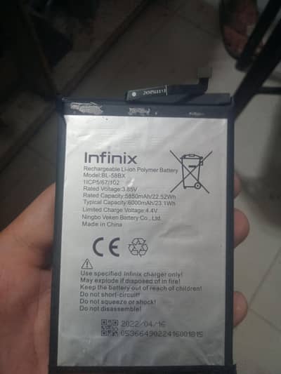 Infinix Hot 10 Play hot 9play batery
