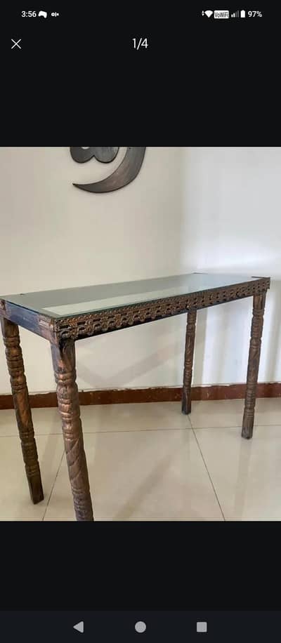 Aluminum Console Table for Sale