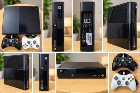 Xbox 360 Slim 250GB | 40+ Games | 2 Controllers | Jailbroken | Used