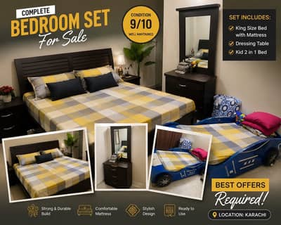 Complete bedroom set for sale