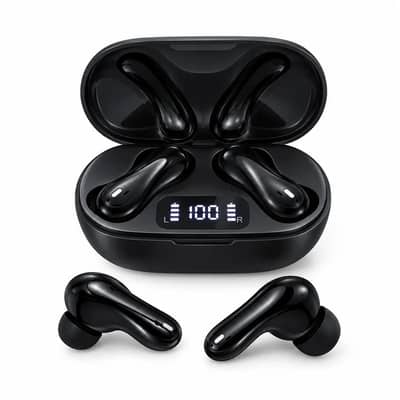 True Wireless Earbuds — Bluetooth 5.3,Hi-Fi Sound,Clear Calls & LED