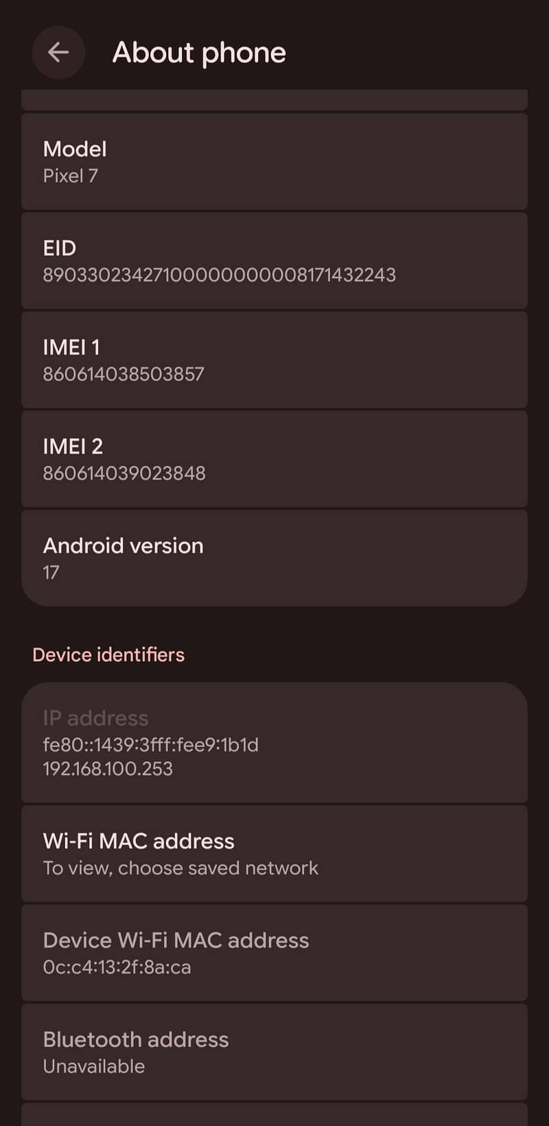 Google Pixel 7 6