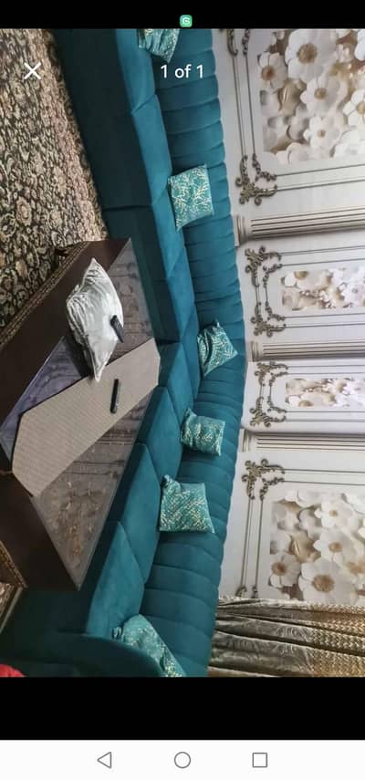 large 10 seater sofa with big table for sale