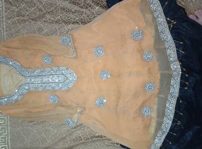 Beautiful chiffon short frock dress