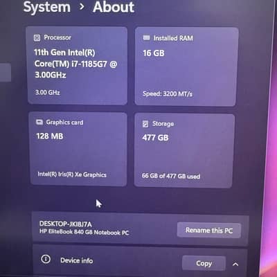 HP ELITE BOOK 840 G8