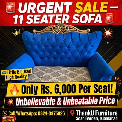 11 Seater sofa set little bit used only high quality