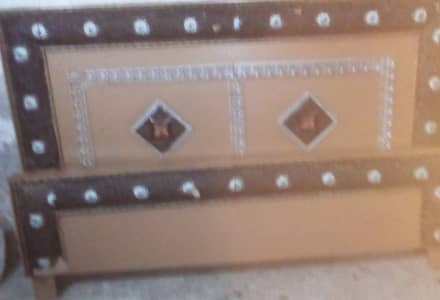 Bed with mattress for sale.