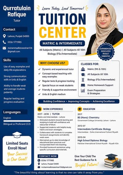 Tution center for kids