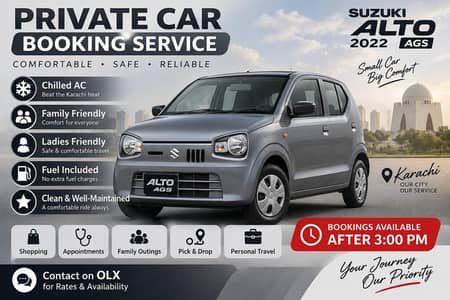 PRIVATE CAR BOOKING – KARACHI