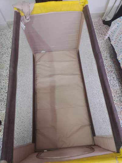 Foldable Baby Cot with changing table from new born to 5 years