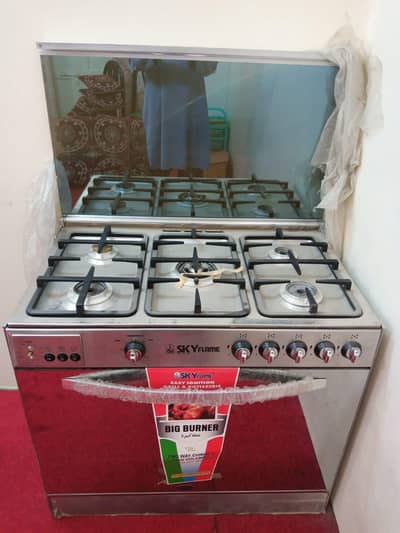over with 5 stoves