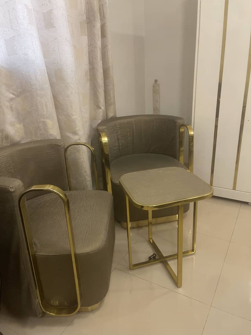 Coffee set ( 2 sofa 1 table ) 5
