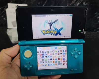 Nintendo 3DS Aqua Blue 128GB Modded Fully Working