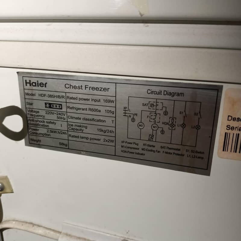 haier freezer 3