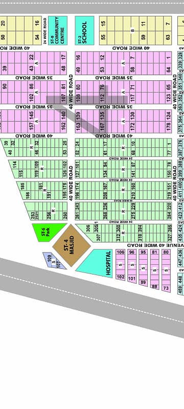 400 Sq Yd Plot in Saadi Garden Block 3 Main 60 Feet Road