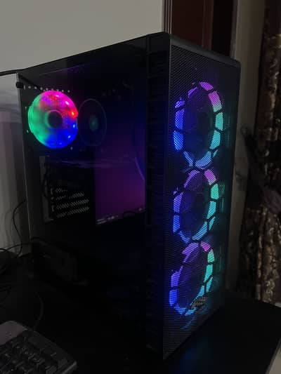 Gaming PC | Ryzen 5 2600 | RTX 3050 | 16GB RAM | SSD + HDD | RGB Case
