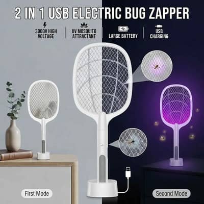 3-in-1 Electric Mosquito Killer and Bug Zapper Lamp Rechargeable