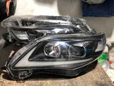 Toyota Corolla 2012 model Naiki Style Frent Lights Sports Available