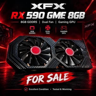 XFX RX 590 GME 8GB GDDR5 Gaming Graphics Card | Dual Fan
