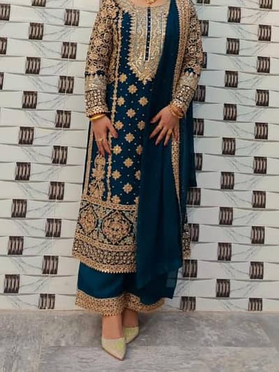 laam dress blue shade