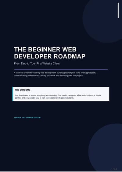 Web Development Roadmap Guide | Beginner Friendly PDF