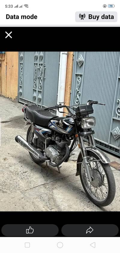 I need black Honda CG 125